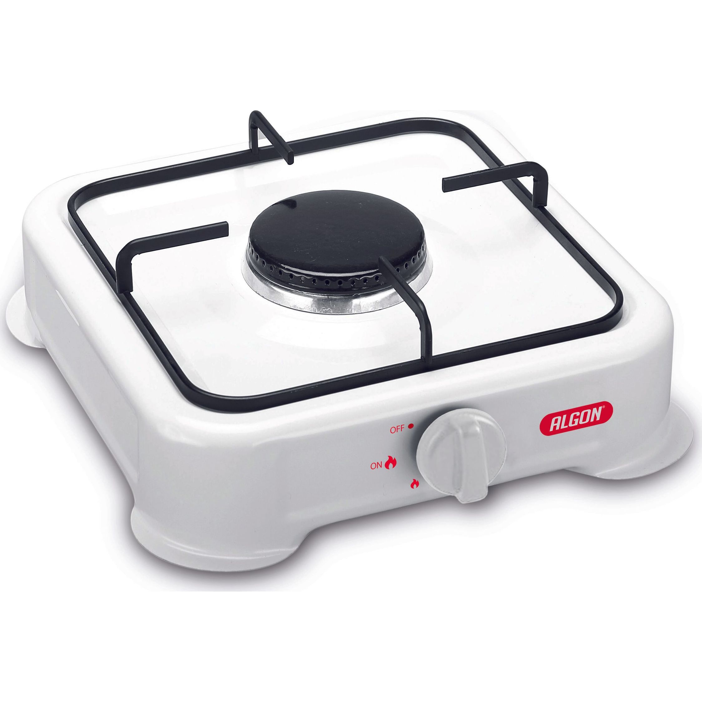 ALGON - Hornillo de Gas Portátil – (1, 2 o 3 Fuegos) | Cocina de Gas para Camping, Exterior, Furgoneta, Caravana, Emergencias y Hogar