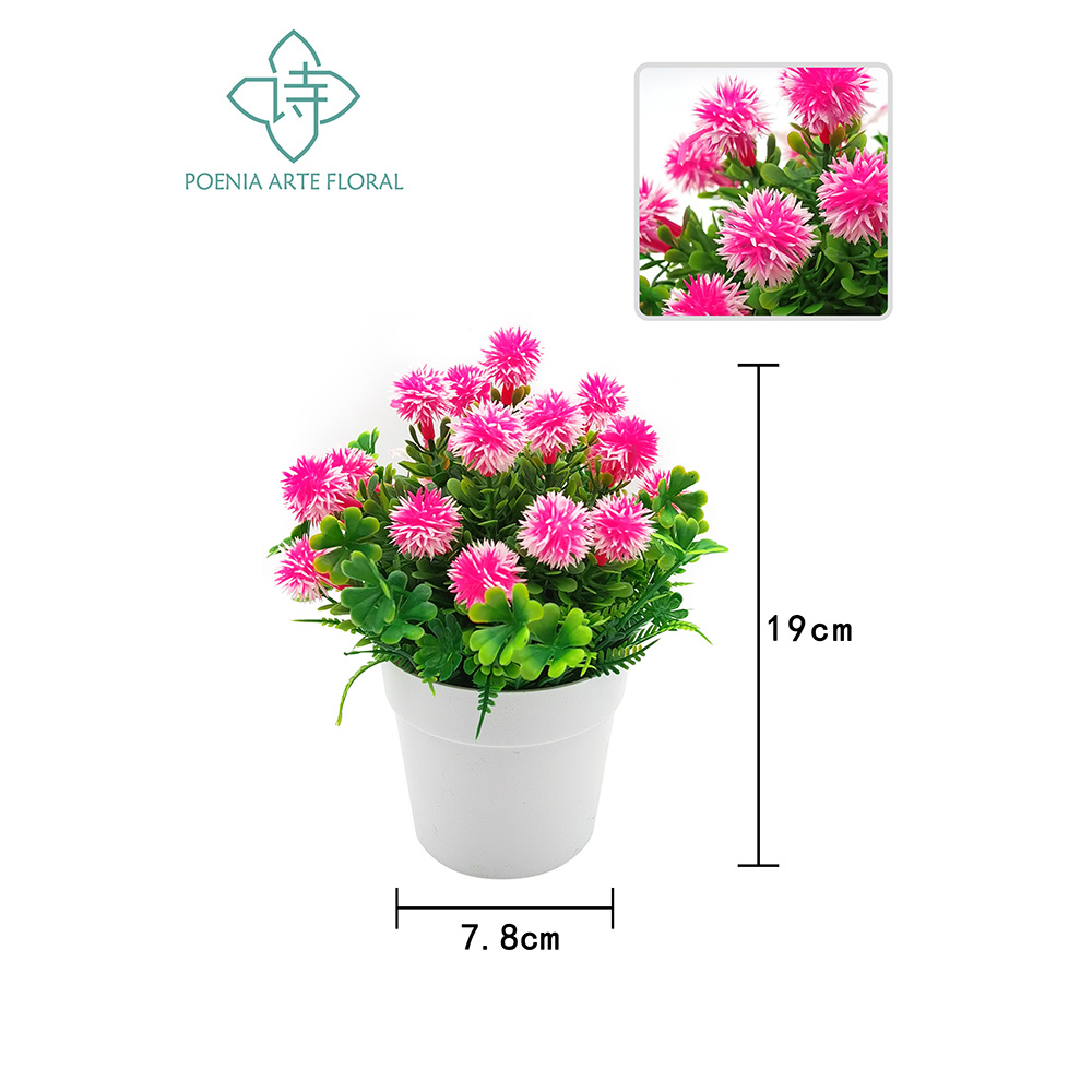 Poenia Arte Floral - Planta Bonsai Artificial en Maceta 2PCS - REF 630481 - Sin Necesidad de Cuidados
