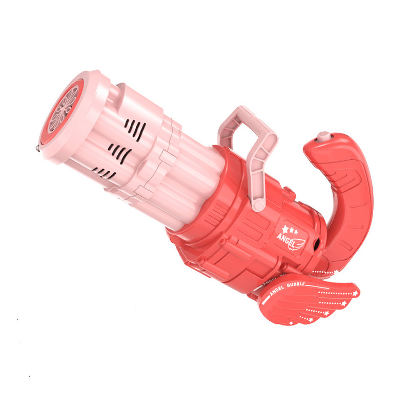 Pistola de burbujas automática, máquina de burbujas eléctrica de agua, Máquina de burbujas portátil de 10 agujeros con música y luz