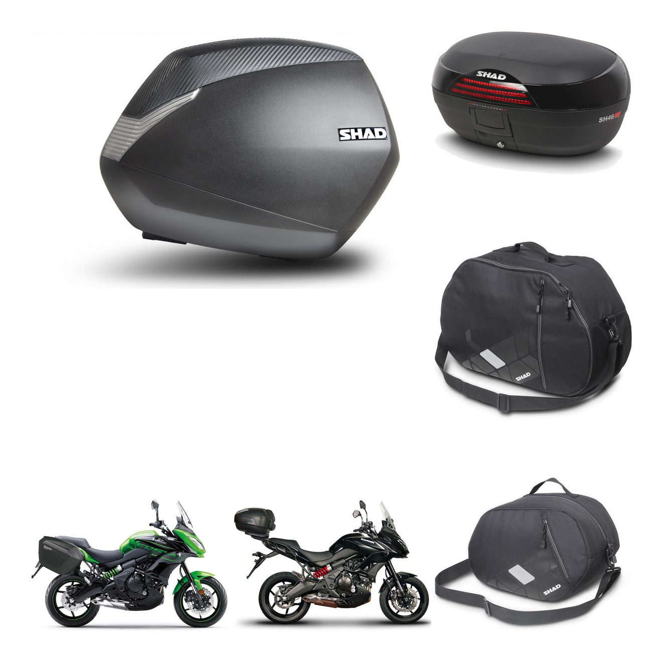 Baul Trasero + Maletas Laterales + Accesorios + Herraje Montaje + Herraje 3P Sh36 Sh 36 Sh46 Sh 46 New Model KIT-264783