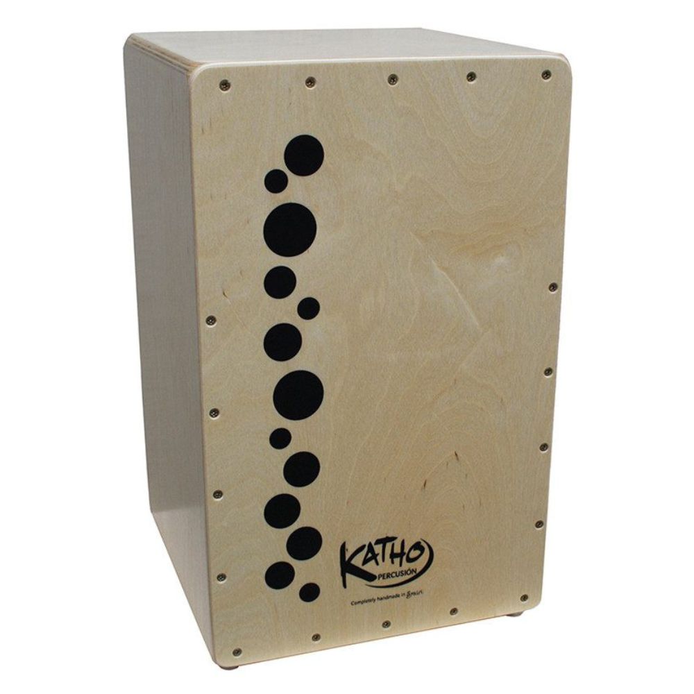 Cajón Flamenco Burbujas Natural de Katho Percusión – Profesional, Artesanal y con Sonido Equilibrado