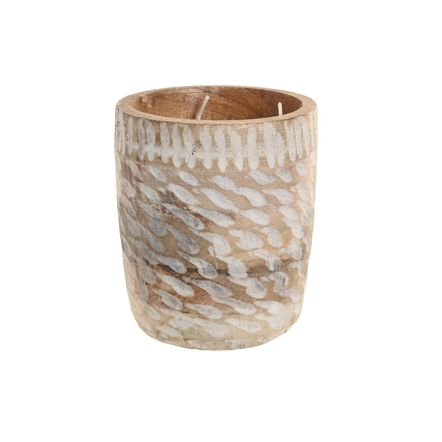 Vela cera de soja mango 12x12x14 530 gr, tallado , La mejor decoración para tu hogar.