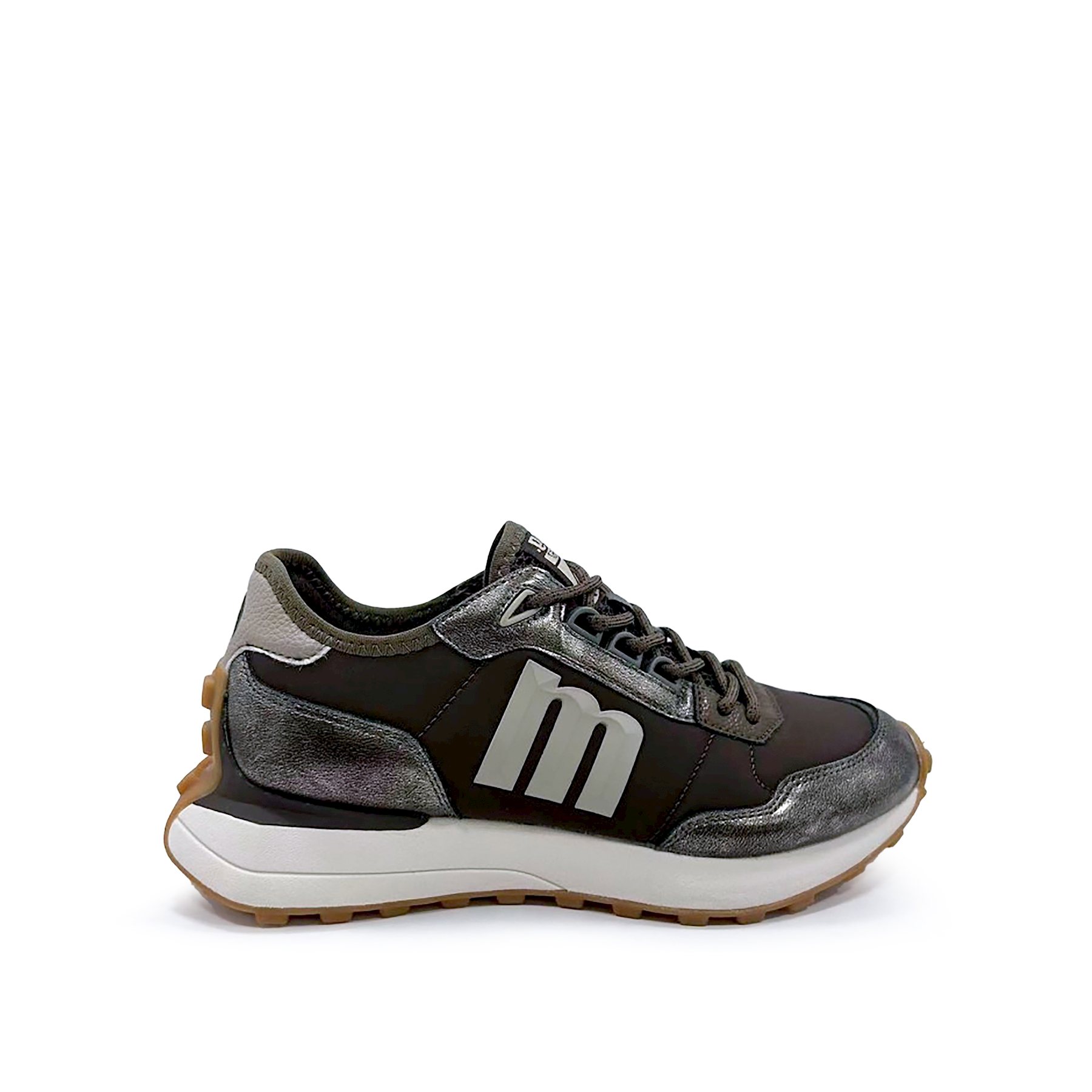 Mustang-MTNG deportivas mujer zinc marron con cierre cordones y tipo de puntera redonda