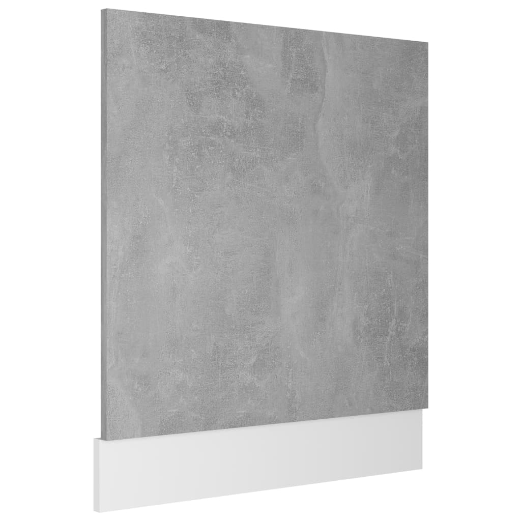 vidaXL Panel para lavavajillas "Lyon" gris hormigón 59,5x3x67 cm madera de ingeniería