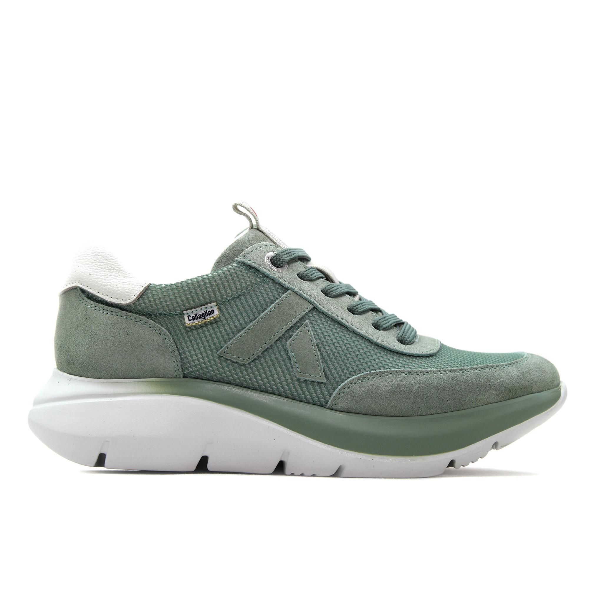 Callaghan 62403 Zapato deportivo casual,Sneakers de cordones,bambas  cuña y plataforma,piel y rejilla,ante para señora