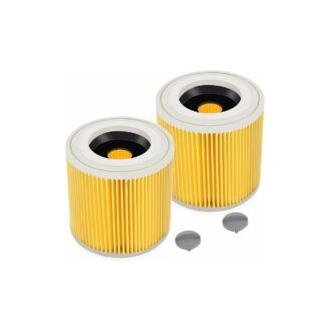 CA Filtros de cartucho Starlight (2 unidades) para WD3 Premium, WD2, WD3, WD3P, WD3, MV2, MV3. Filtro de repuesto WD3 para aspiradora Körcher 6.414-552.0/6414552.