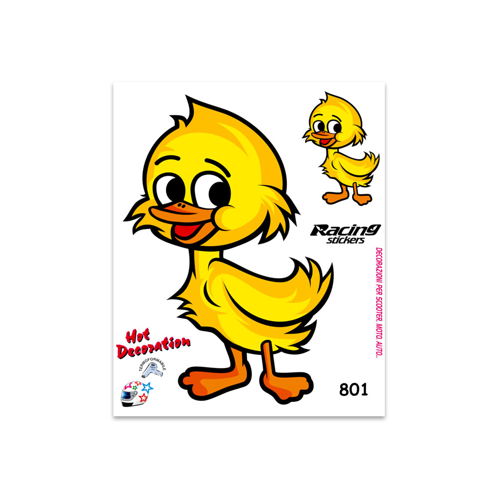 Pegatinas Pato 14x16 cm