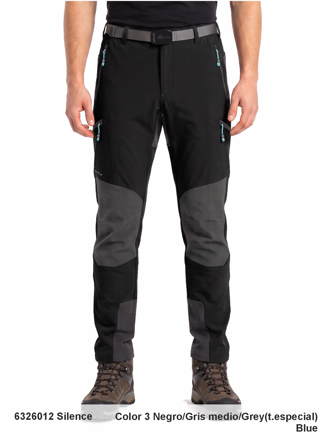 PANTALON HOMBRE Marca Sphere Pro Modelo 7126012 SILENCE Color NEGRO-GRIS