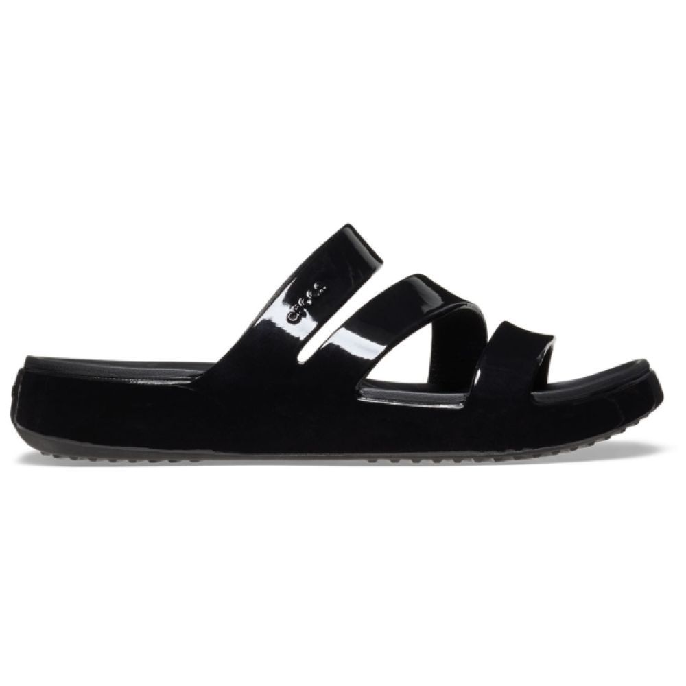 Crocs - Sandalias de mujer Getaway Patent Strappy con tecnología Free Feel™ para comodidad extrema en actividades deportivas y al aire libre