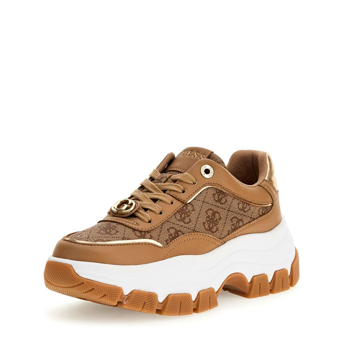 Guess Zapatillas Berrett Marrones FLTBER FAL12-MILK , para Mujer