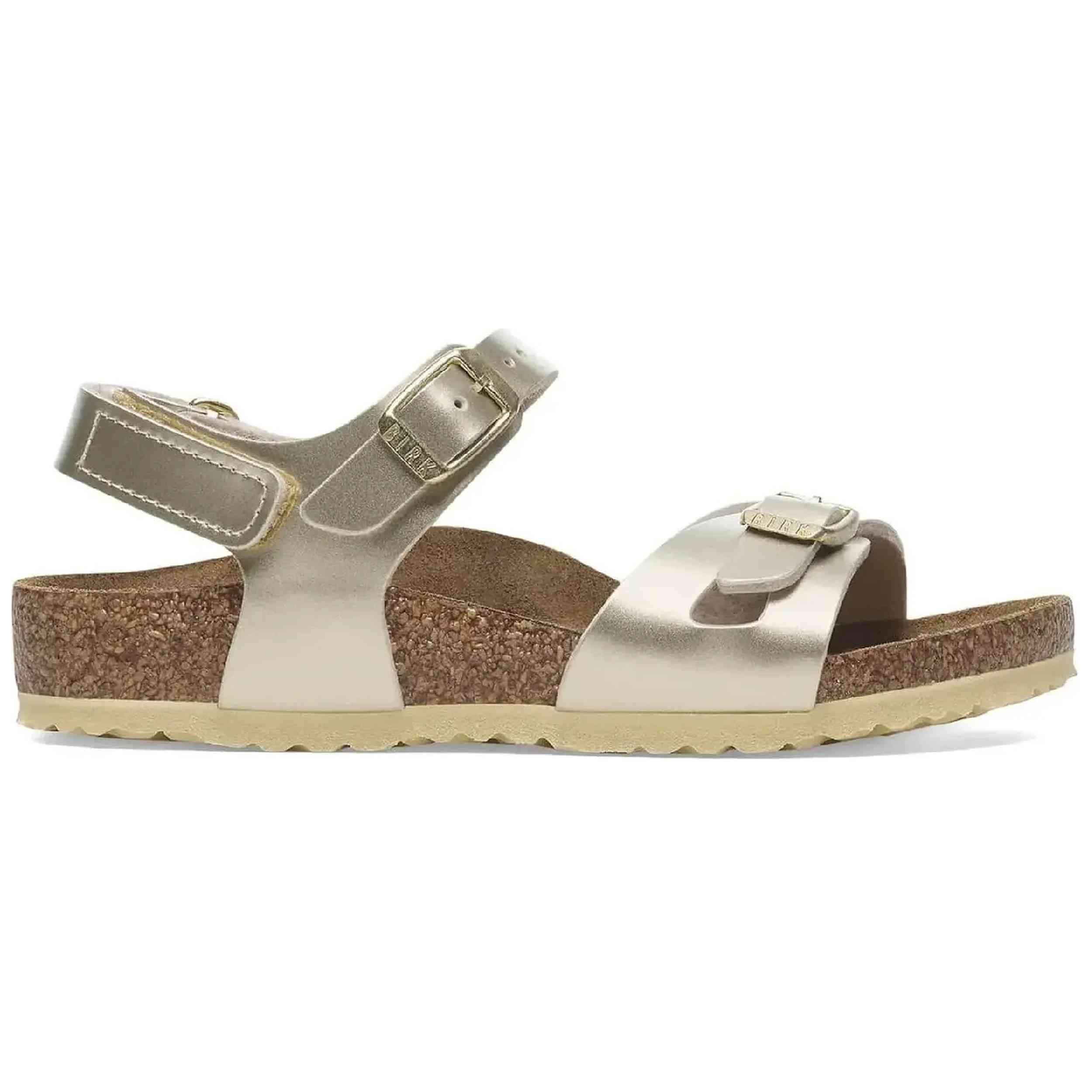 Sandalias Birkenstock modelo 1029540BI RIO-AS Ancho: normal para Niñas en color Dorado