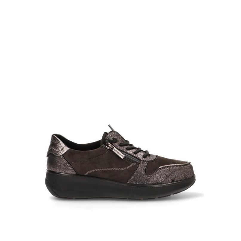 Zapatillas Cómodas Armony - Mujer - Cuña Media - Modelo 60015 - Color Negro