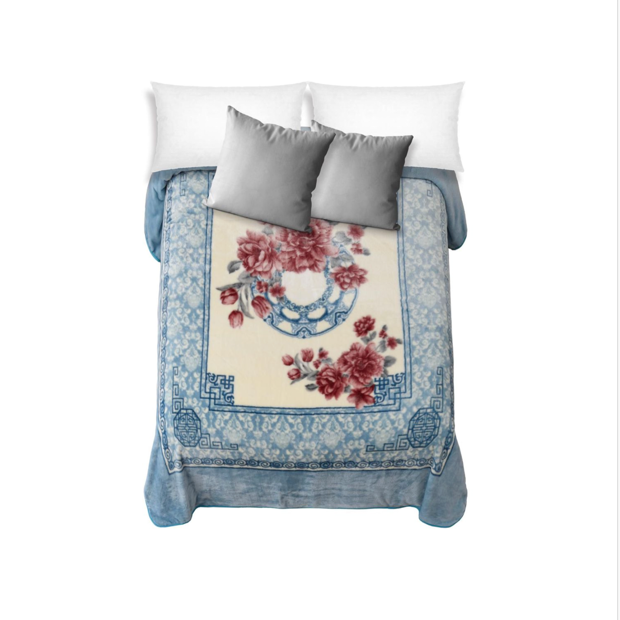 AYU SHOP Manta polar de Grande 2 Kg Estampada 220x240cm, 100% Poliéster, Suave y Cálida, Ideal para Sofá, Cama, Invierno y Regalo de Navidad