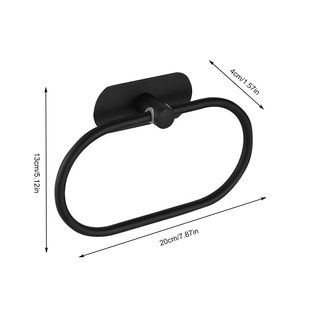 Soporte de papel higiénico autoadhesivo, soporte de rollo de papel sin perforaciones, montaje en pared de baño, anillo de toalla de acero inoxidable, colgador de Bata