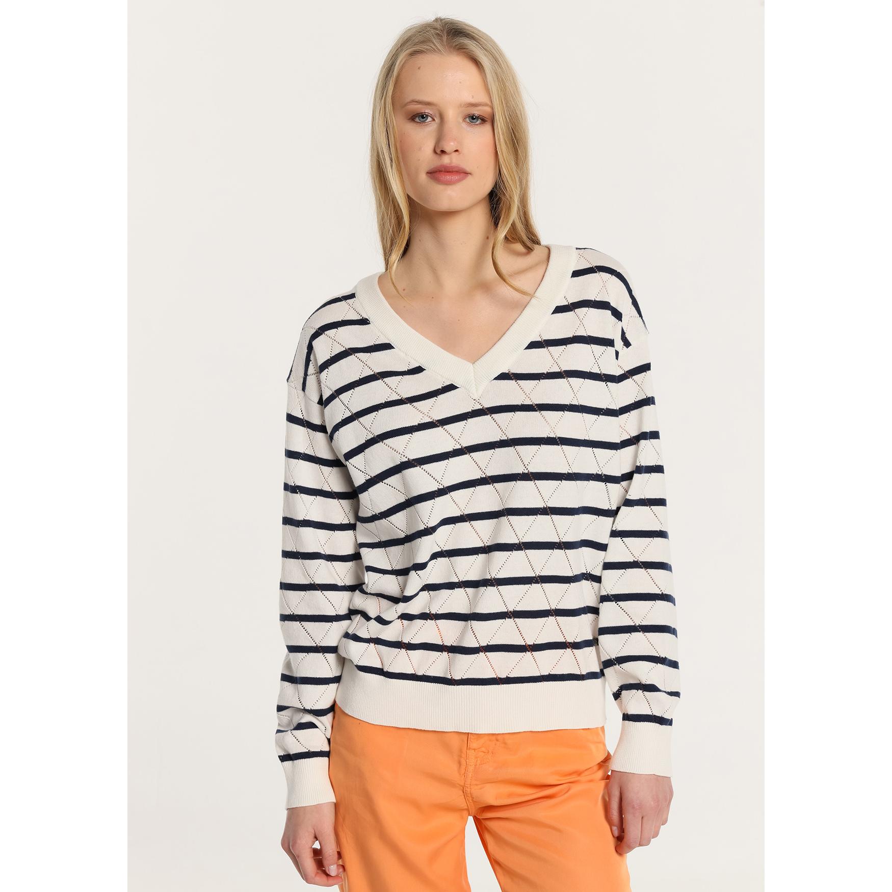 LOIS JEANS - Jersey Nayla Rayas Azul