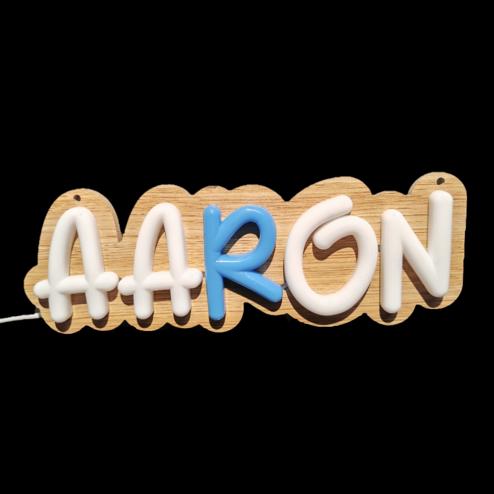 Letrero Luminoso LED Personalizado con Nombre – Luz de Neón Decorativa USB con Letras Intercambiables, Ideal para Habitación Infantil, Cumpleaños, Fiestas, Regalos y Decoración de Hogar | Cada Nombre Tiene Un Diseño Diferente