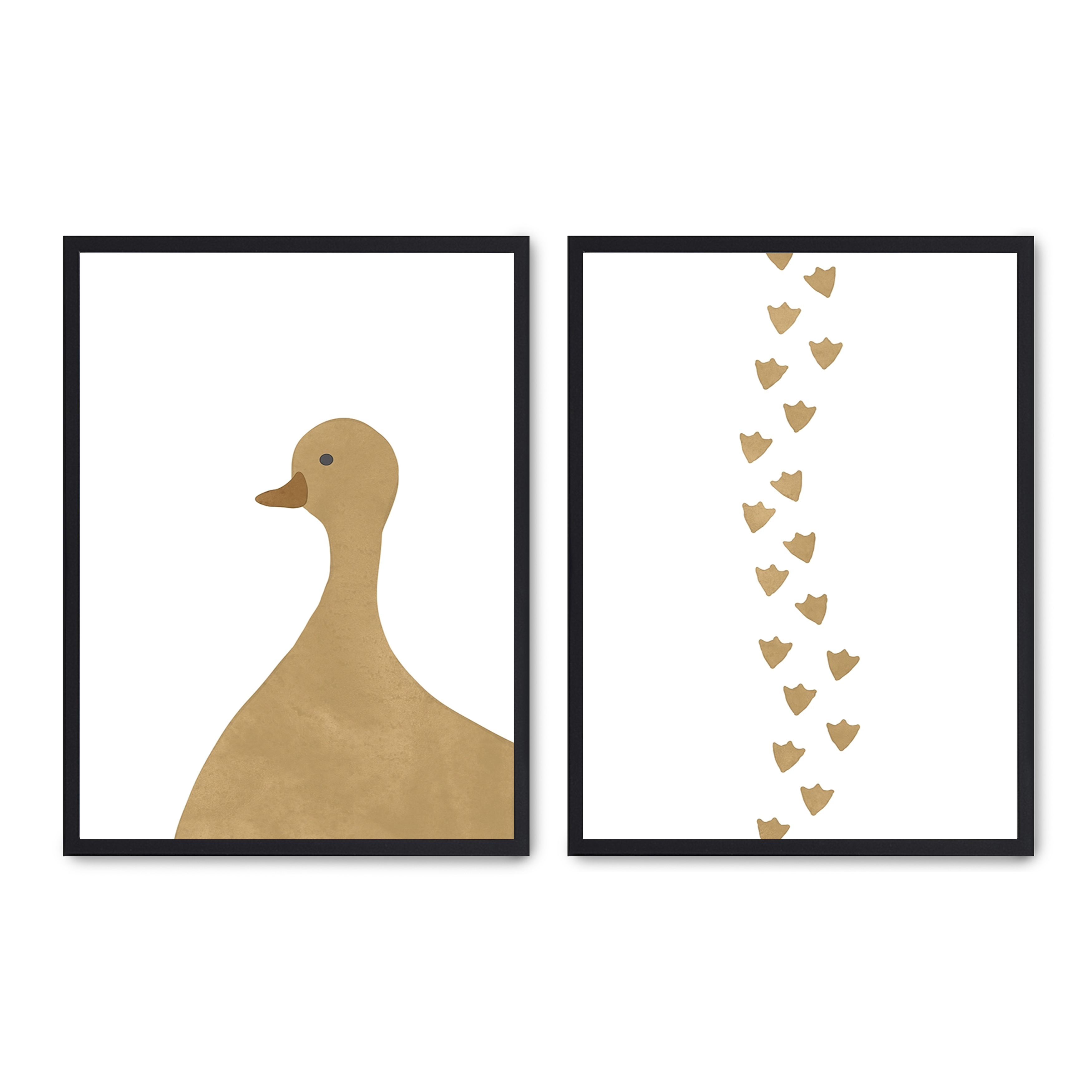 Set compuesto por dos cuadros con marco negro 30x40cm, Póster impreso en papel de calidad premium de 180gr, montado en marco de madera MDF con acabado en color negro, SETS
