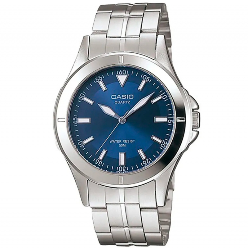Casio  Mtp-1214a-2avdf Reloj De Pulsera Analógico Para Hombre Color Plateado 50 Metros