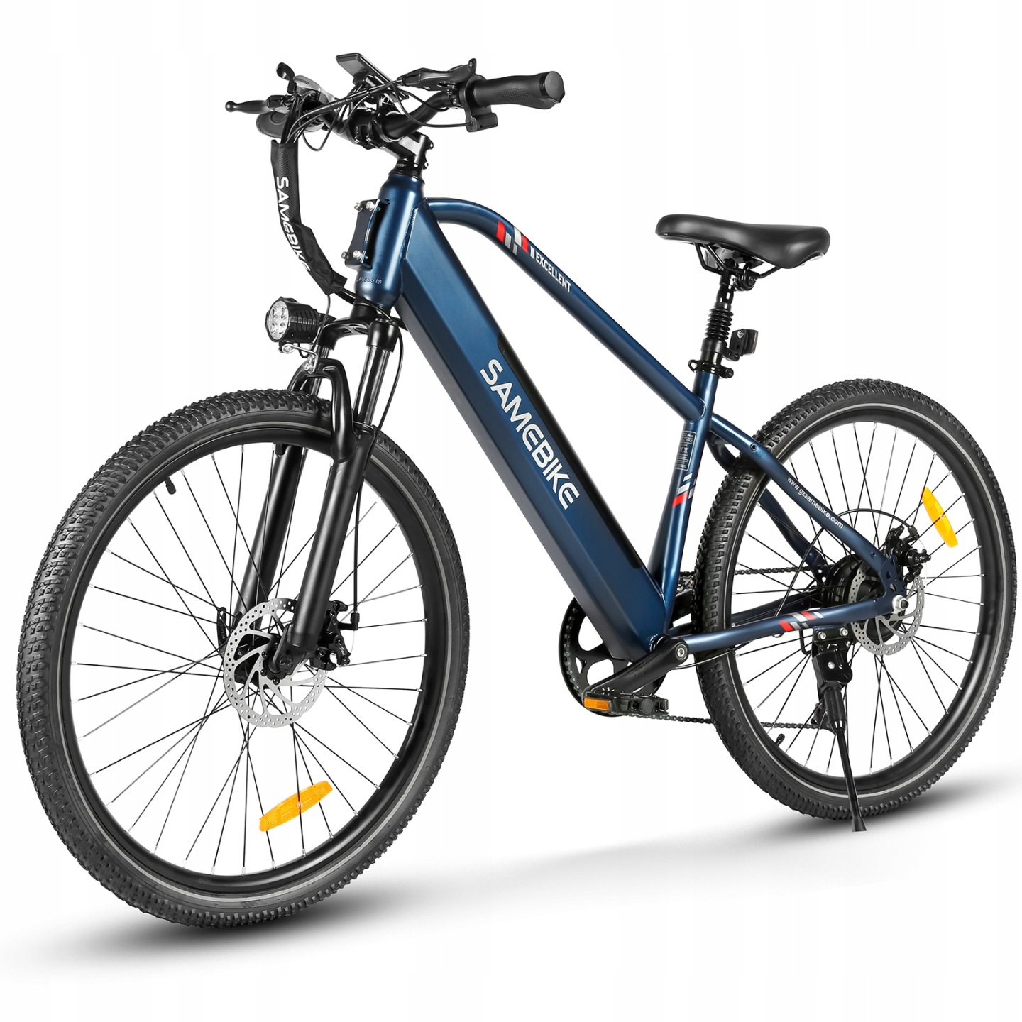 SAMEBIKE RS-A01MEN1.0,Electric Bicycle,250W motor,36V15Ah battery,Max speed 25km/h, Assisted Mode max range 110km,27.5*2.1 inch Tires,Double disc brakes,Colorful LCD Display