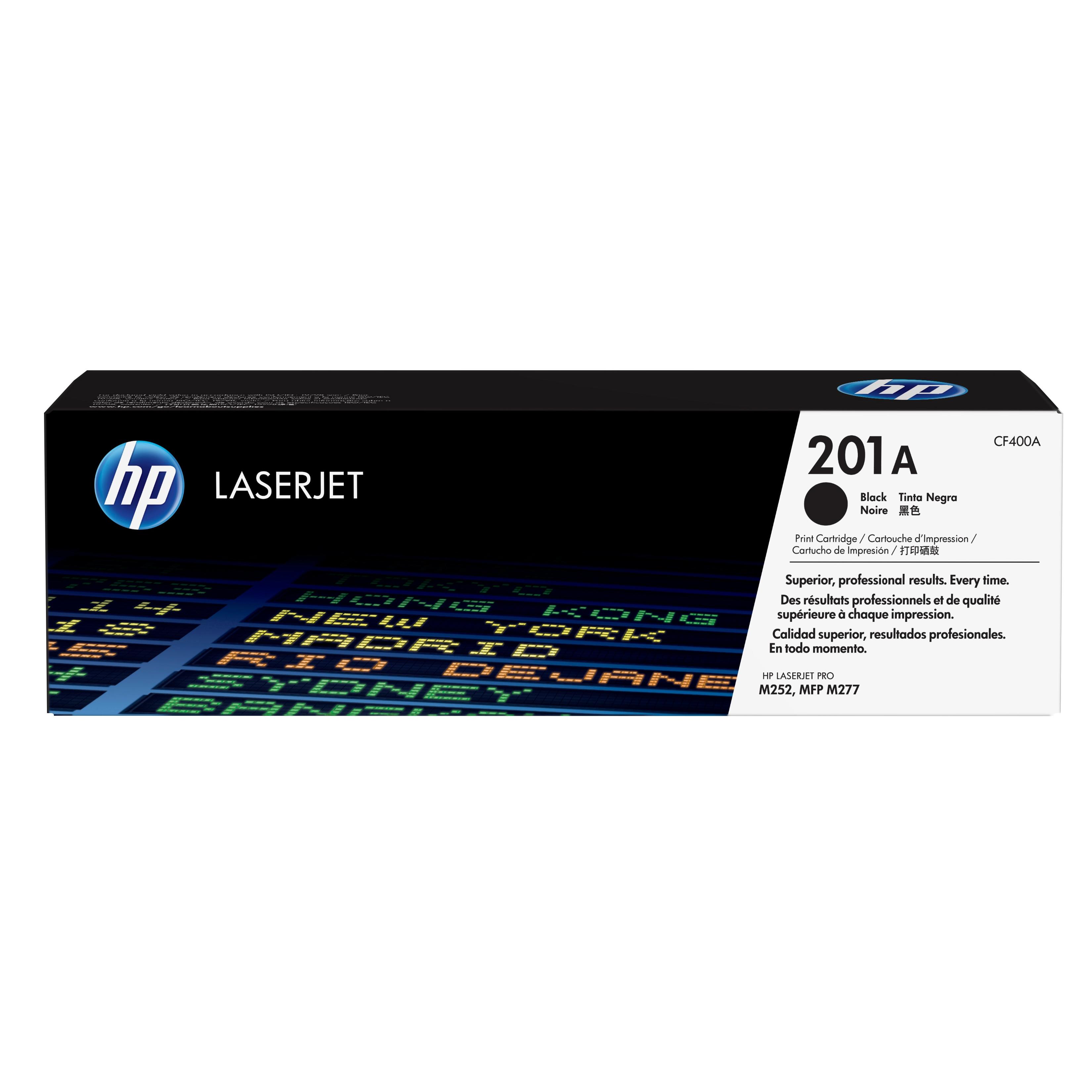 Cartucho de toner original LaserJet HP 201A negro