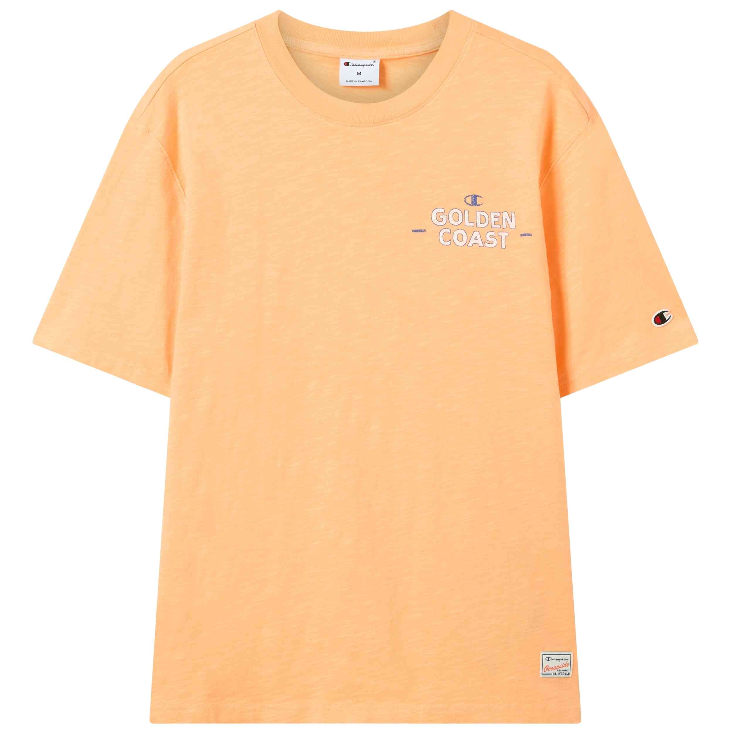 Camiseta De Manga Corta Champion modelo SS Tee para Hombre en color Naranja