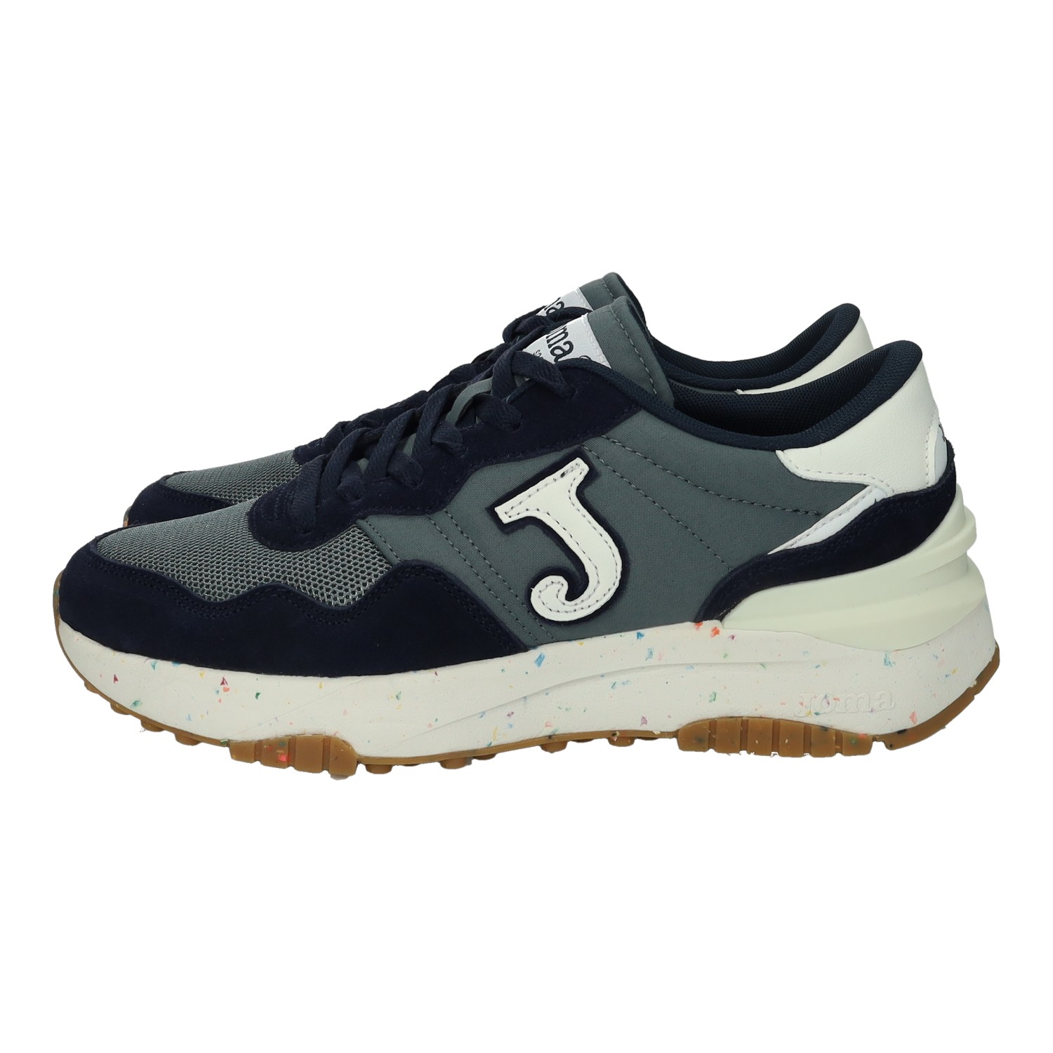 Deportivos marca JOMA para hombre en color azul. Zapatillas casual para hombre Joma C.367, diseño azul y gris, transpirables con suela antideslizante