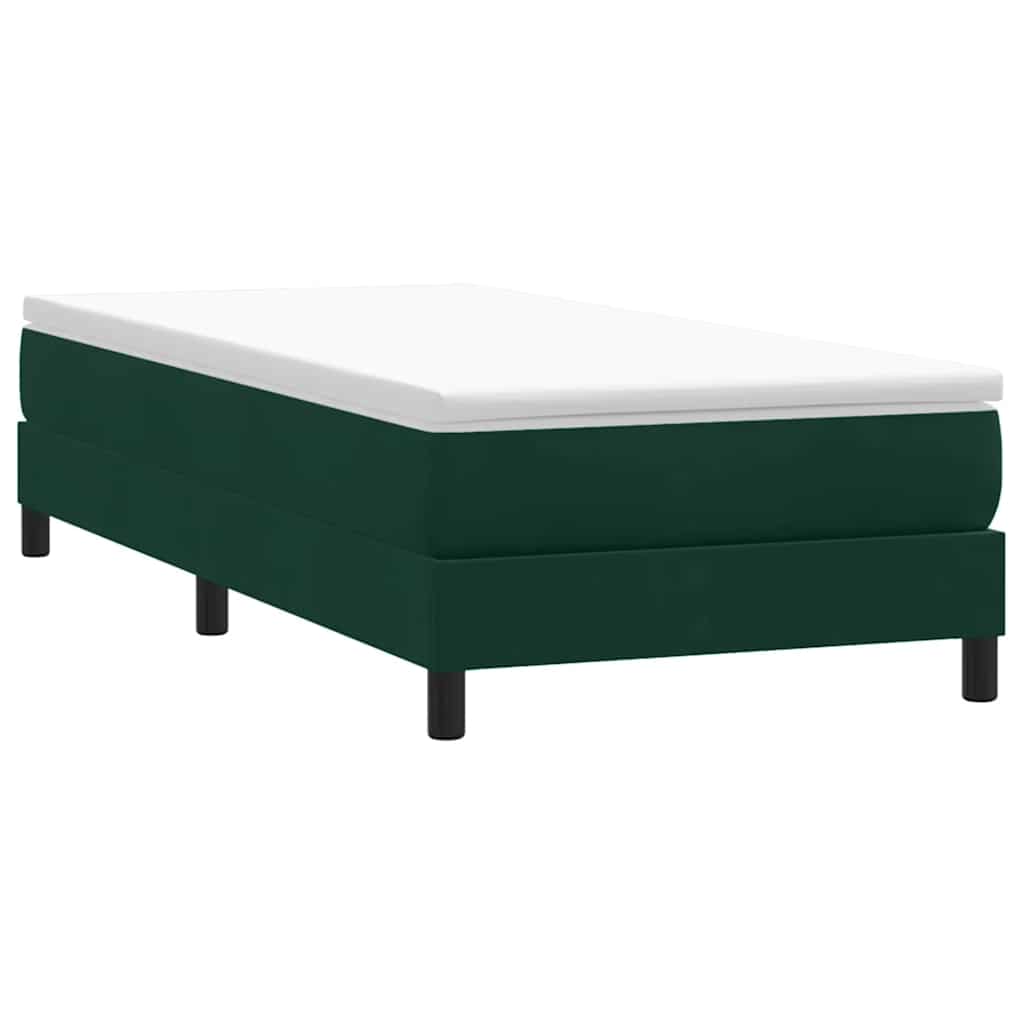 vidaXL Cama box spring sin colchón terciopelo  200x220 cm Multicolor