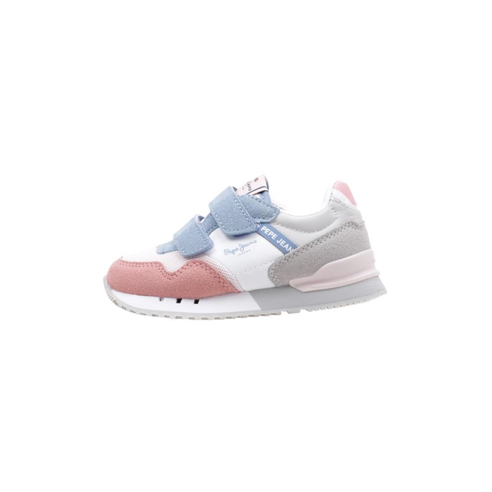Pepe Jeans LONDON BASIC GK Zapatilla Deportiva Velcro Bebé - niño (hasta la talla 30) Rosa