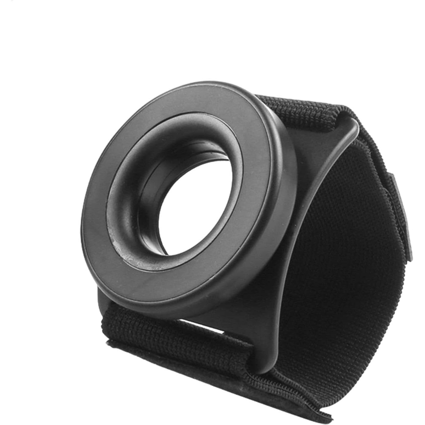 Soporte magnético para teléfono móvil de muñeca - Soporte magnético ajustable para el brazo - Soporte para teléfono móvil portátil negro, brazalete fácil de usar para la mayoría de los teléfonos