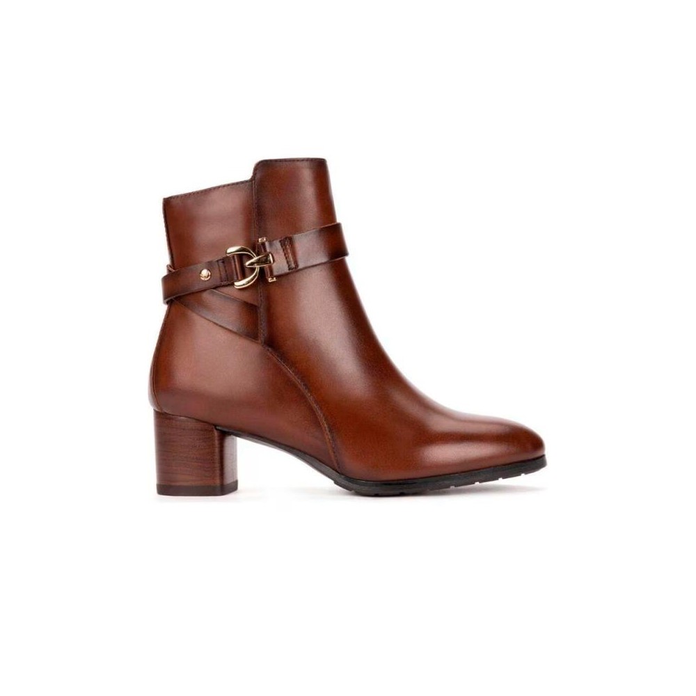 Pikolinos - Botines W1Z-8914 de mujer con tacón medio, fabricados en cuero, ideales como botines de mujer para otoño e invierno