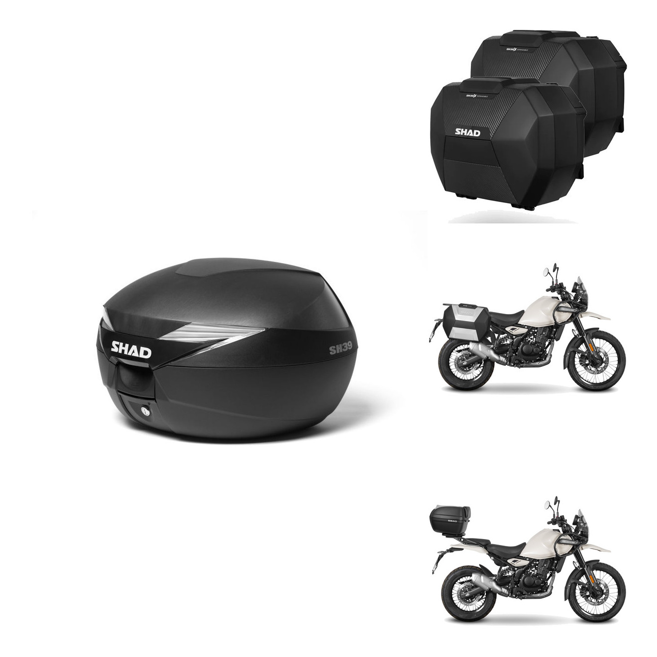 Maletas Sh38x Carbon + Herraje Baul + He KIT-580519