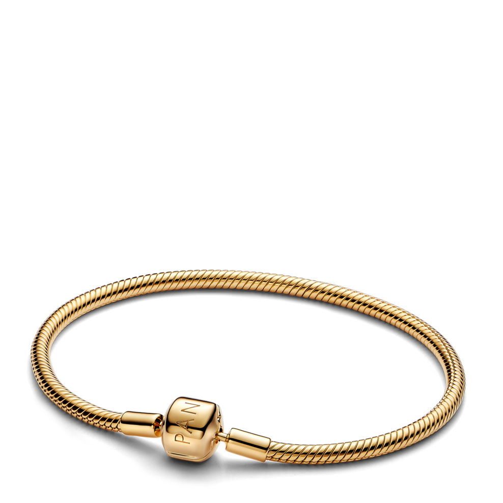 Pandora Pulsera Pandora Moments Cadena de Serpiente con Cierre de Barril 563390C00 , para Mujer