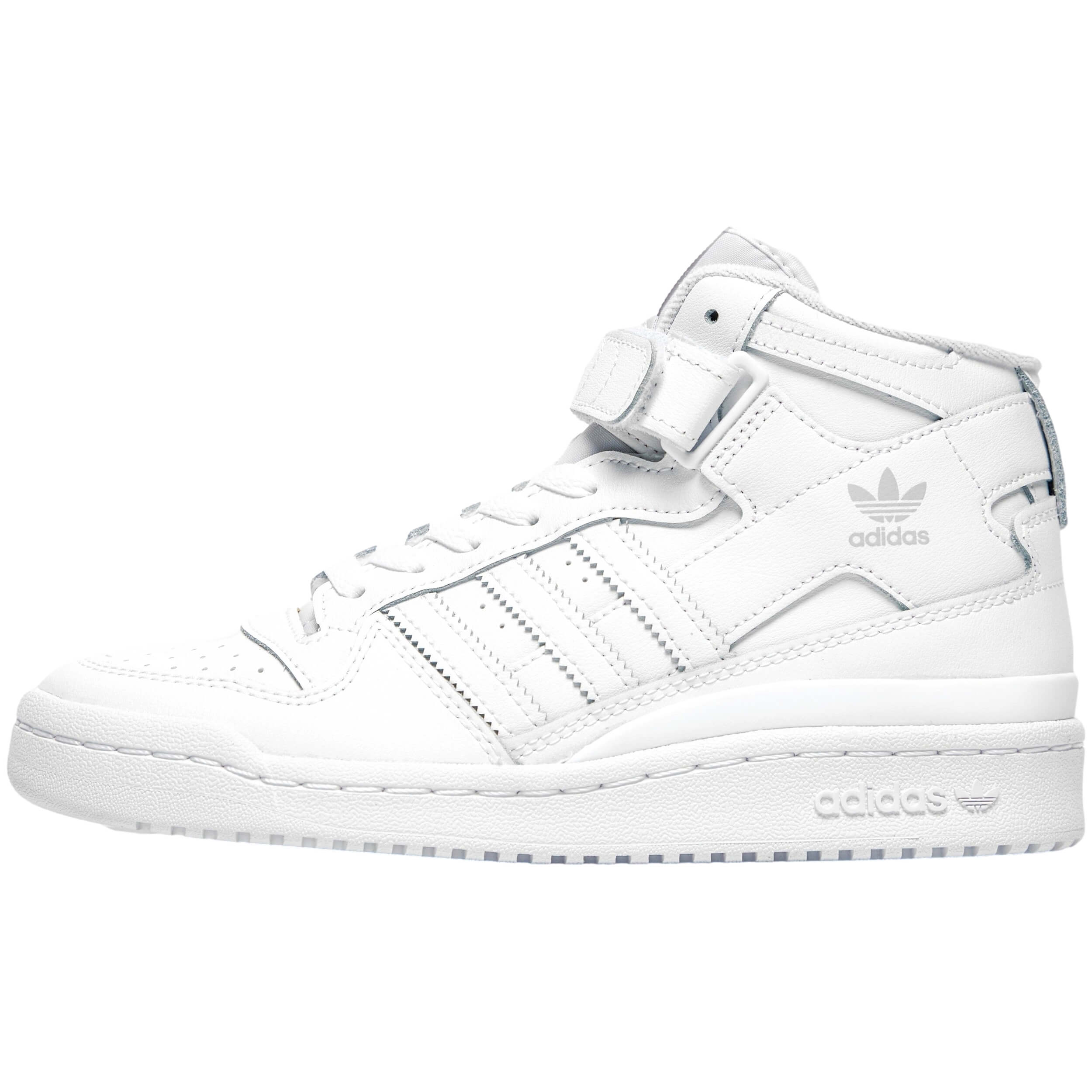 Zapatillas Adidas modelo Forum Mid J         Ftwwht/Ftwwht/Ftwwht en color Blanco