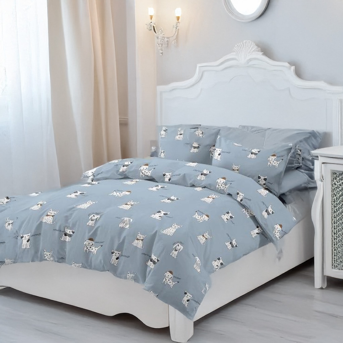 Panda Home Juego Funda Nórdico Cama para cama 90, 105,135,150,180cm para edredón 3 o 4 Pieza,Poliéster 100% Microfibrar, Funda nórtica sábana Bajera con Funda de Almohada