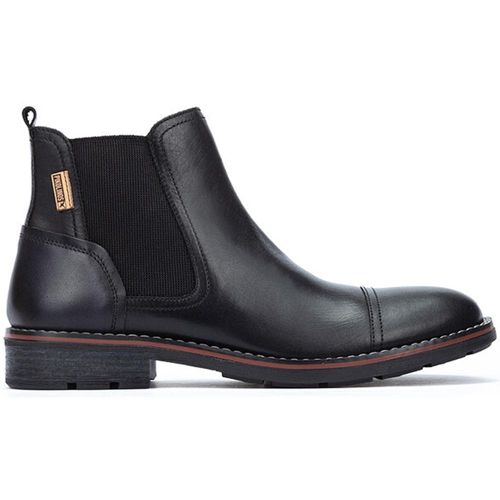 Pikolinos M2M-8156C1 Zapato abotinado casual, de piel, cremallera y cordones, con tacón bajo, para caballero