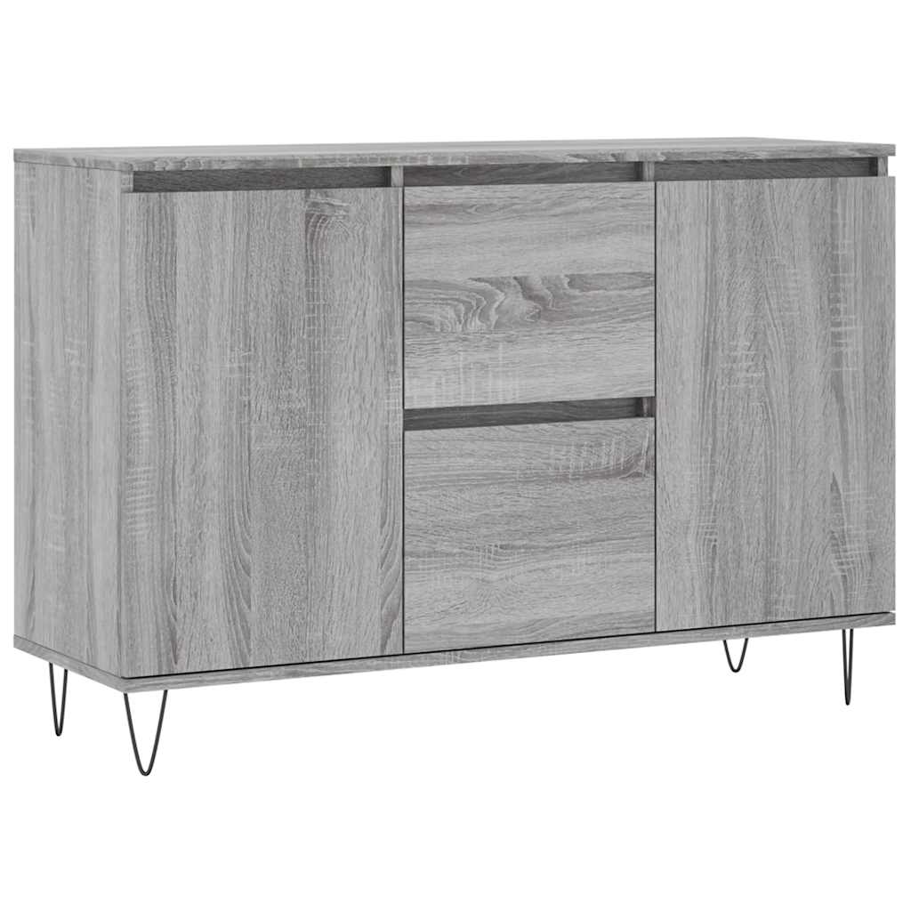 vidaXL Aparador de madera de ingeniería 101,5x35x70 cm Multicolor