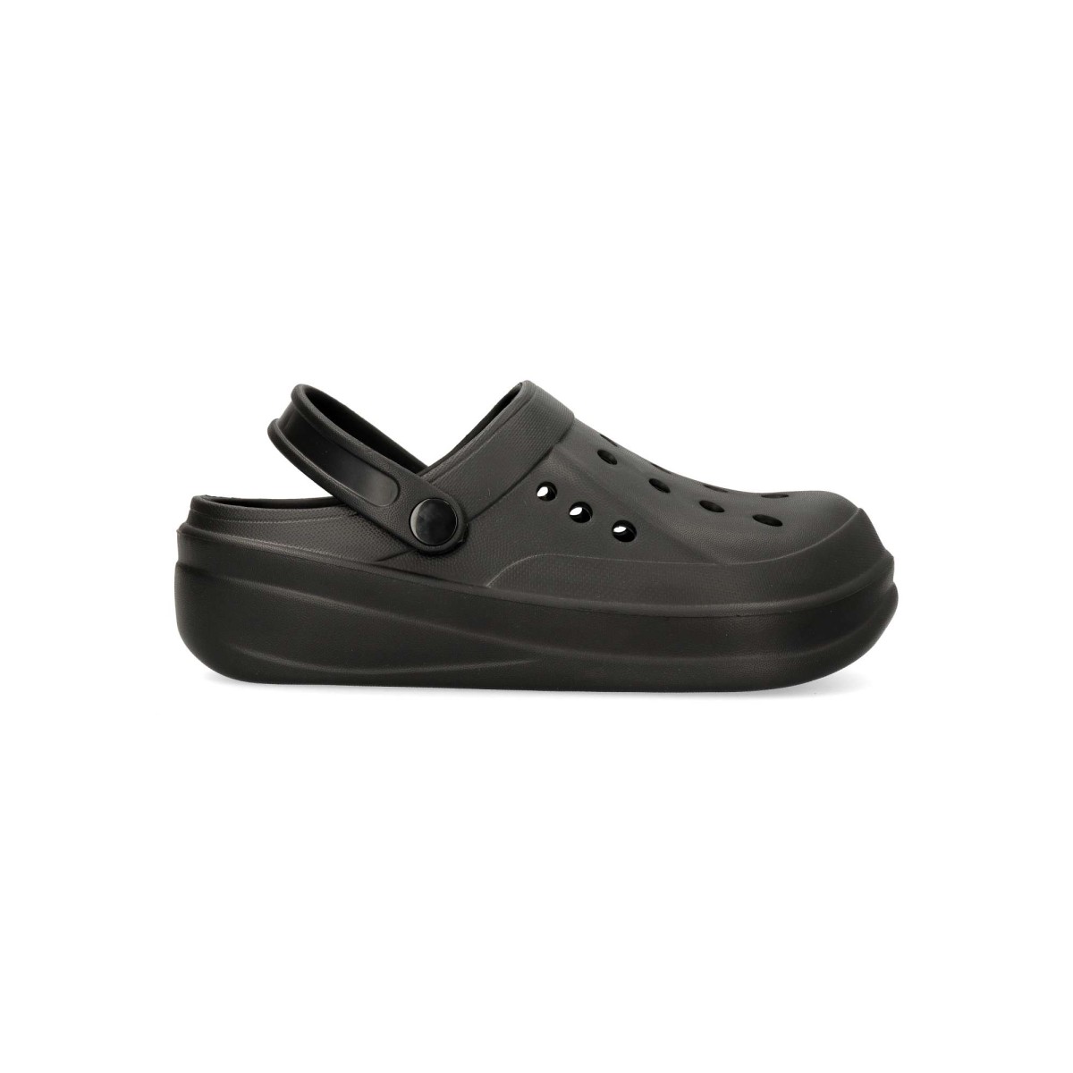 XTI - Sandalias zueco confort mujer con diseño troquelado, material ligero y flexible, suela antideslizante, certificado vegano