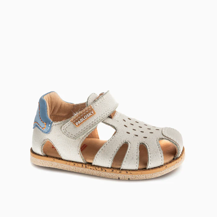 Sandalias tipo cangrejera niño Pablosky Beige 074206, ligeras, flexibles, transpirables y muuy resistentes