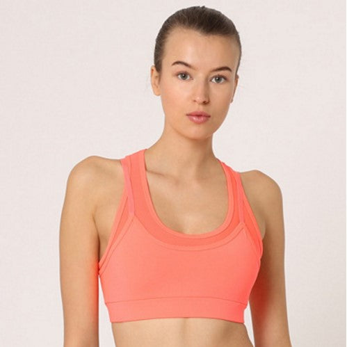 Top deportivo mujer sujetador tirantes ajustables gym racerback mesh transpirable cierre elástico forro interior fitness yoga running cómodo Rosa talla L ✅Entrega 24/48h