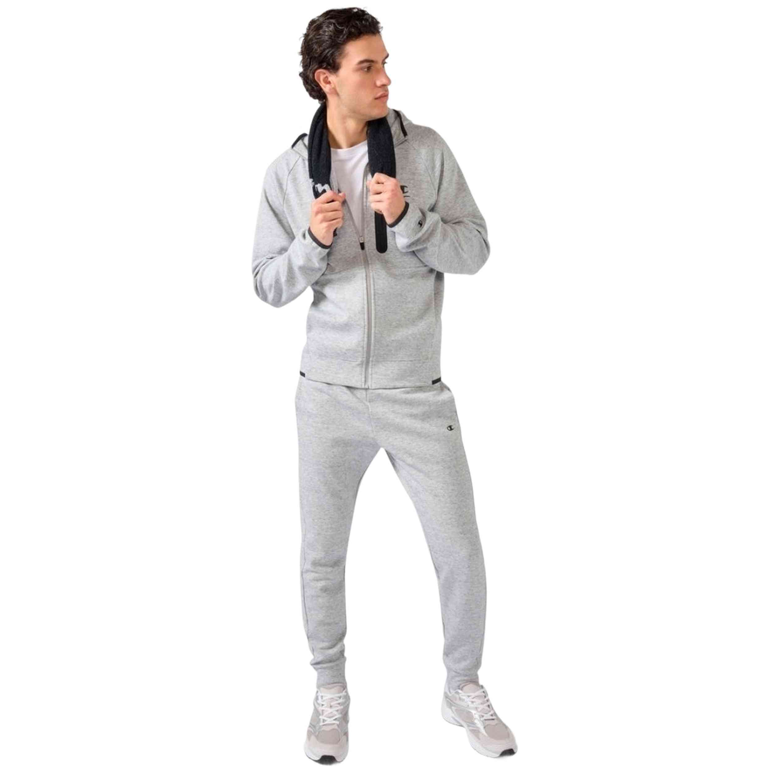 Textil Champion modelo Hooded Full Zip Suit en color Gris
