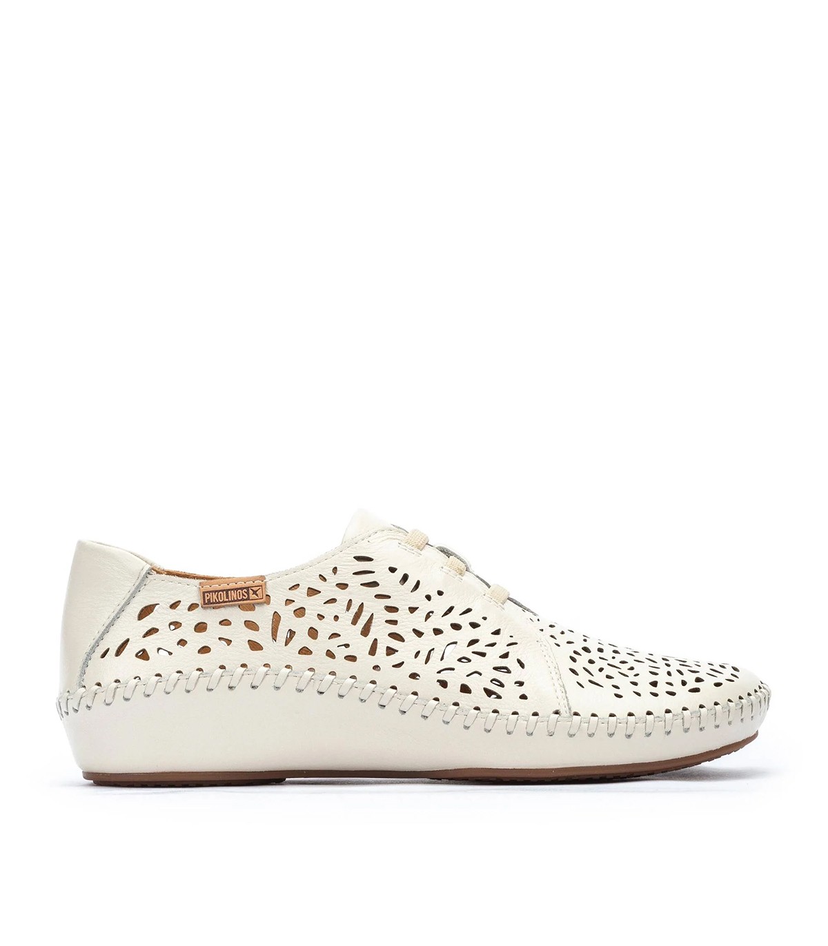 ZAPATO CALADO CON ELÁSTICOS PARA MUJER PIKOLINOS P. VALLARTA 655-4783 BEIGE