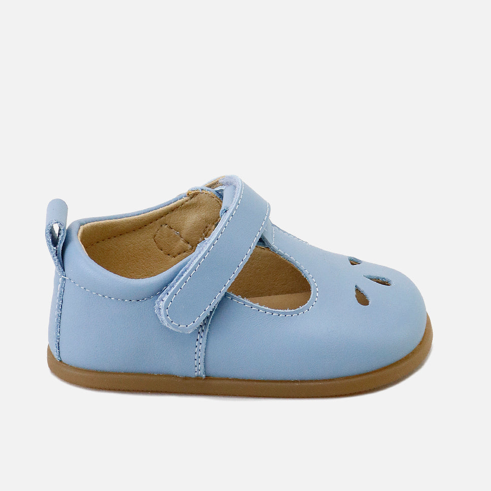 Pepitos barefoot picados lagrimas piel napa steel Elisoft | Eli 1957