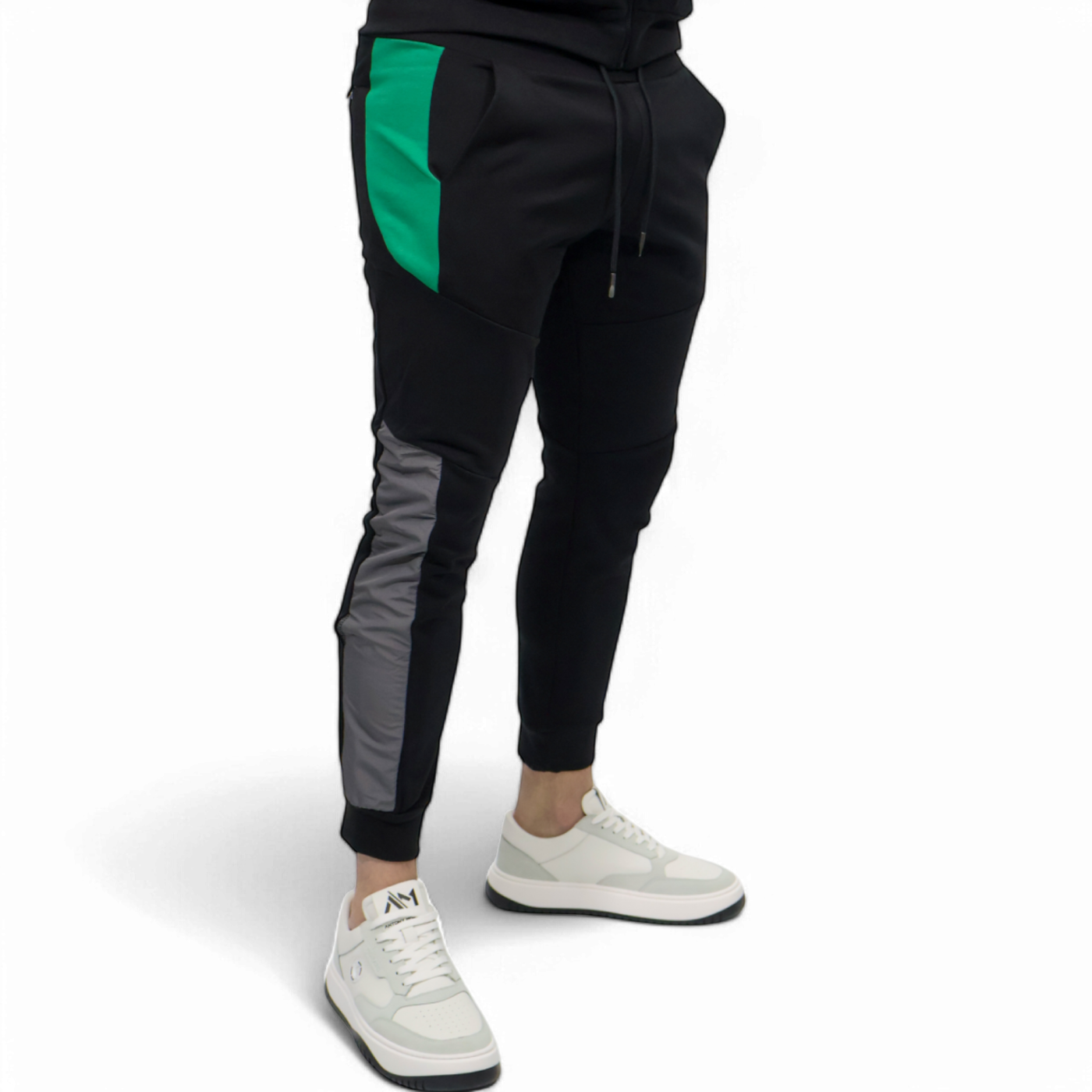 Pantalón Antony Morato Negro con Bandas en Contraste Hombre Moderno, Ropa casual 65% Algodón, 35% Poliéster