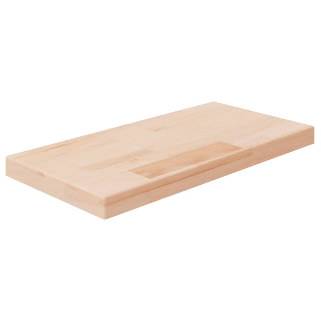 vidaXL Tabla estantería madera maciza roble sin tratar 40x20x1.5 cm, 60x20x1.5 cm, 80x20x1.5 cm Mueble Almacenaje Estantería para Oficina, Estudio, Dormitorio Estantería/Librería/ mueble de Almacenamiento