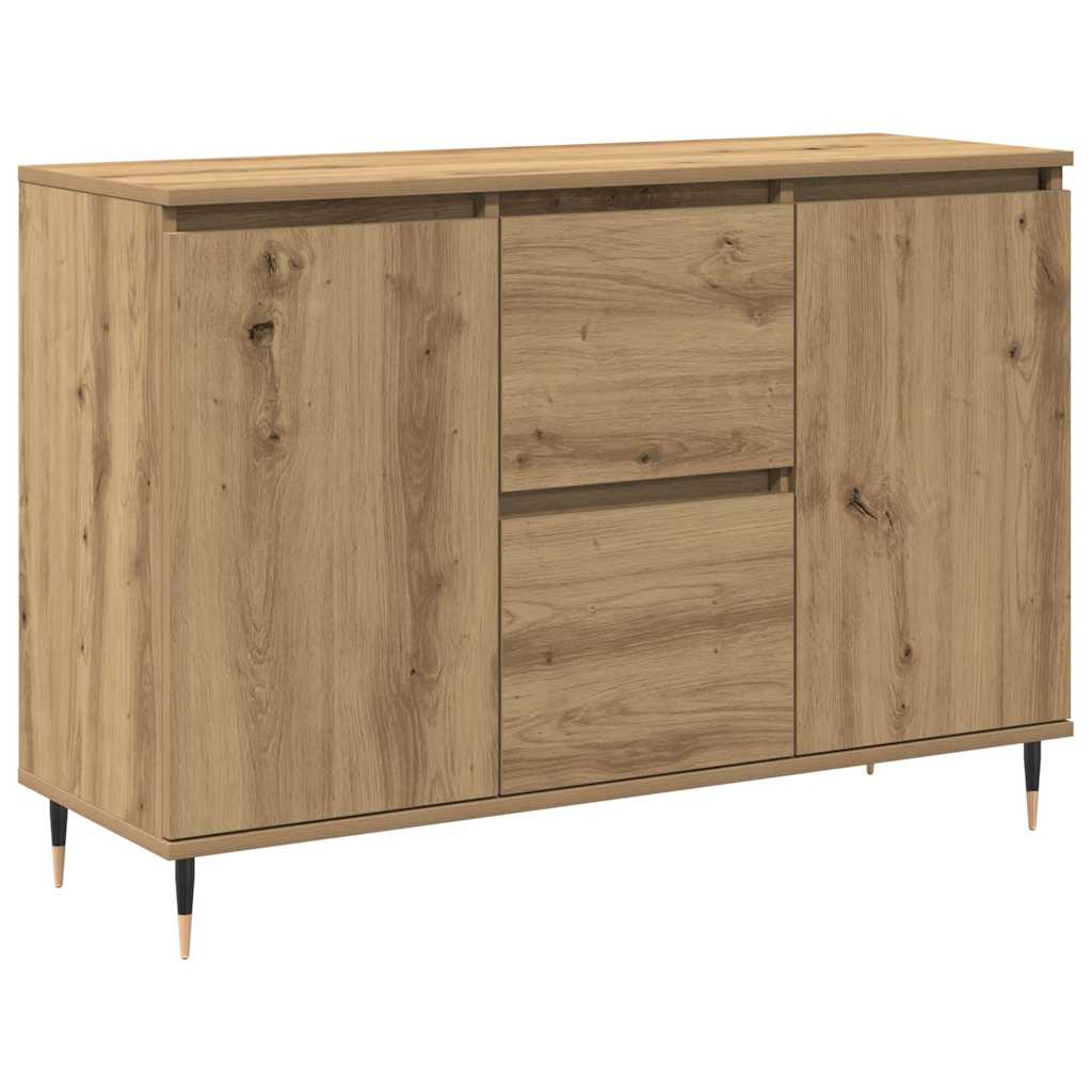 vidaXL Aparador de madera de ingeniería 101,5x35x70 cm Multicolor