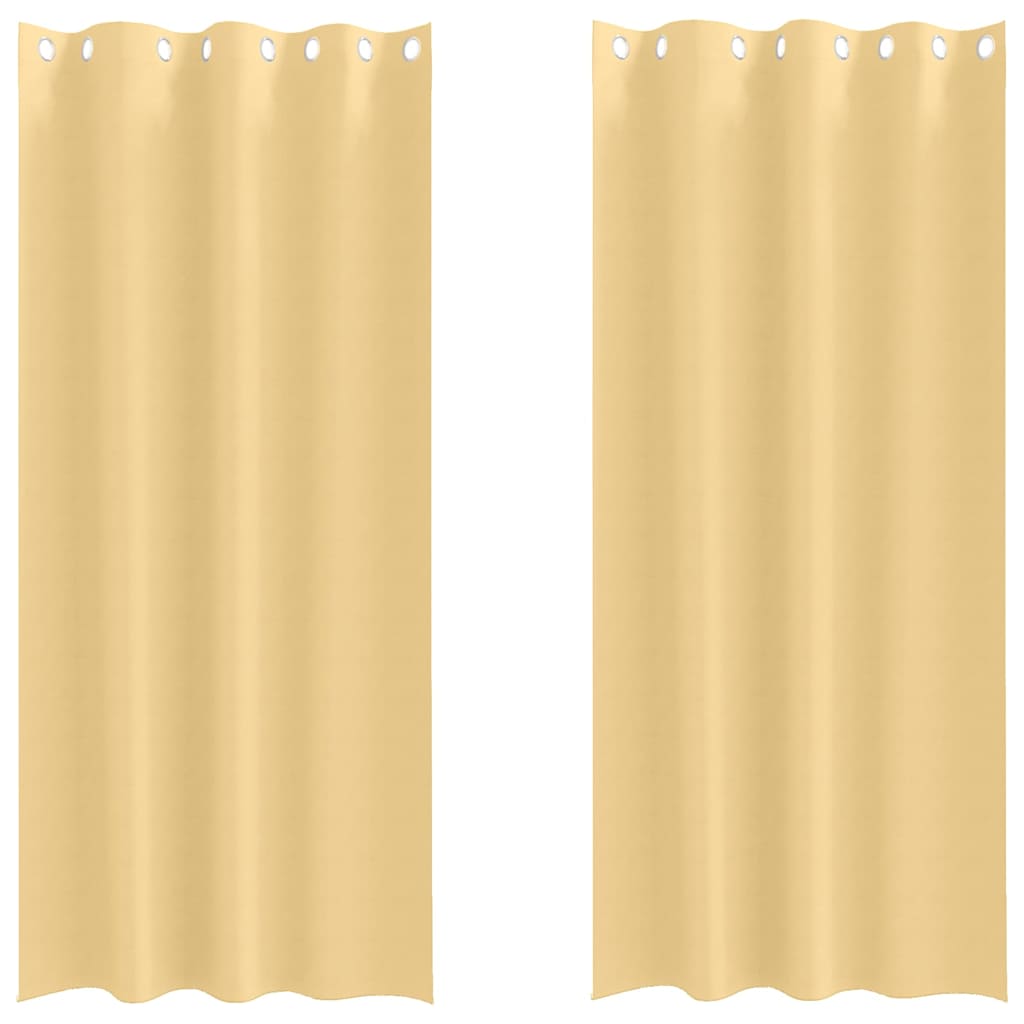 vidaXL Cortinas Opacas con Anillas 2 pcs 260 x 140 cm Poliéster