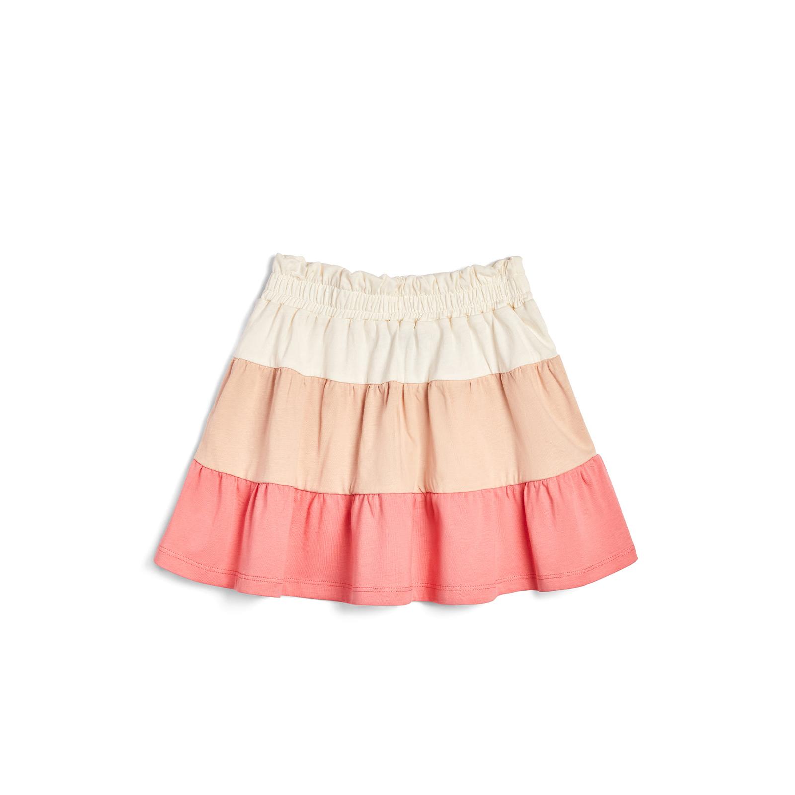 Conguitos - Falda de Niña Escalonada Multicolor para Niña