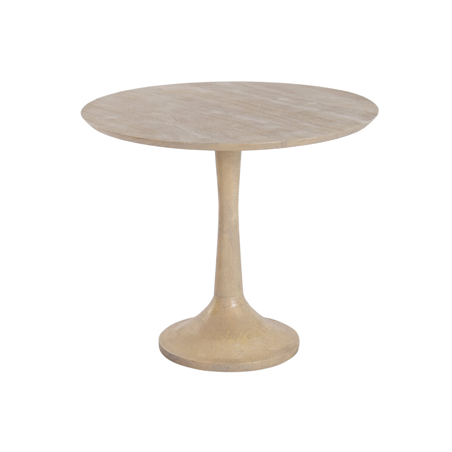 Mesa de comedor, de madera madera de mango, mesa redonda comedor, medidas 90x90x77 cm Fijalo