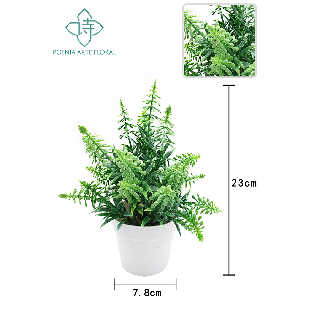 Poenia Arte Floral - Planta Bonsai Artificial en Maceta 2PCS - Sin Necesidad de Cuidados