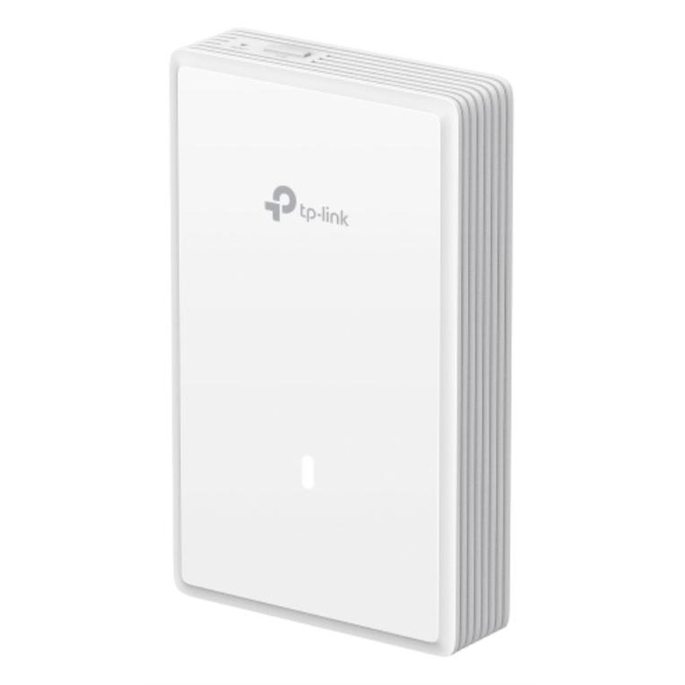 TP-Link - Punto de acceso Wi-Fi 6 AX5012 EAP725-Wall para entornos empresariales densos, 2,4 GHz/5 GHz, 3 puertos 2,5 GbE PoE, hasta 250 usuarios, blanco
